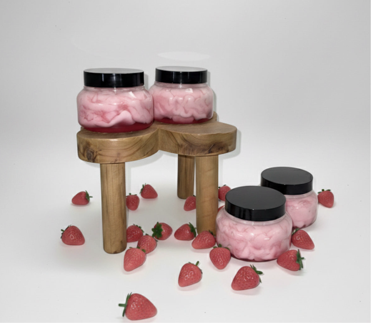 Strawberry body scrub